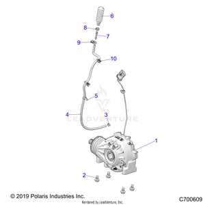 Drive Train, Front Gearcase Mounting - Z22nar99af/bf (c700609) Schematic