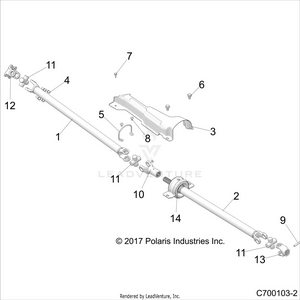 Drive Train, Front Prop Shaft - Z19vge99ak/aw/bk/bw (c700103-2) Schematic