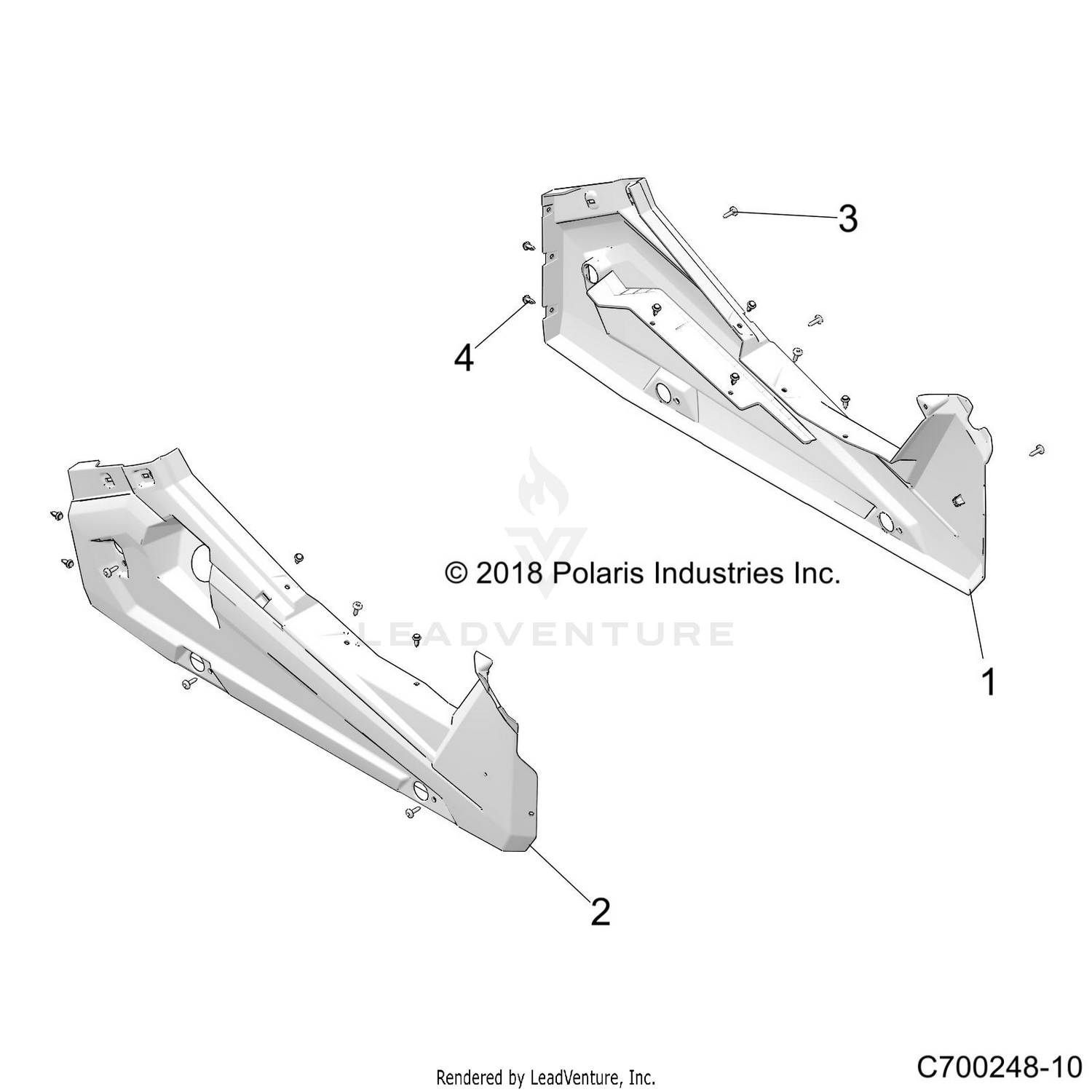 BODY, ROCKER PANELS - Z26NEX99A4/B4/A6/B6 (C700248-10)