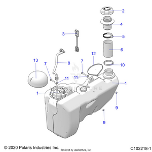 Body, Fuel Tank - A20sxz85af/ap/caf/cap (c102218-1) Schematic