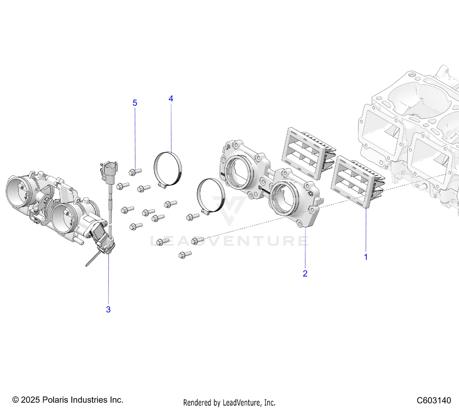 ENGINE, REED VALVE and THROTTLE BODY - S26AJB6RSL/REL/AJE6RSL (C603140)