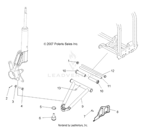 Suspension, A-arm And Strut Mounting - A09lh27ax/az (49atvaarm08sp300) Schematic