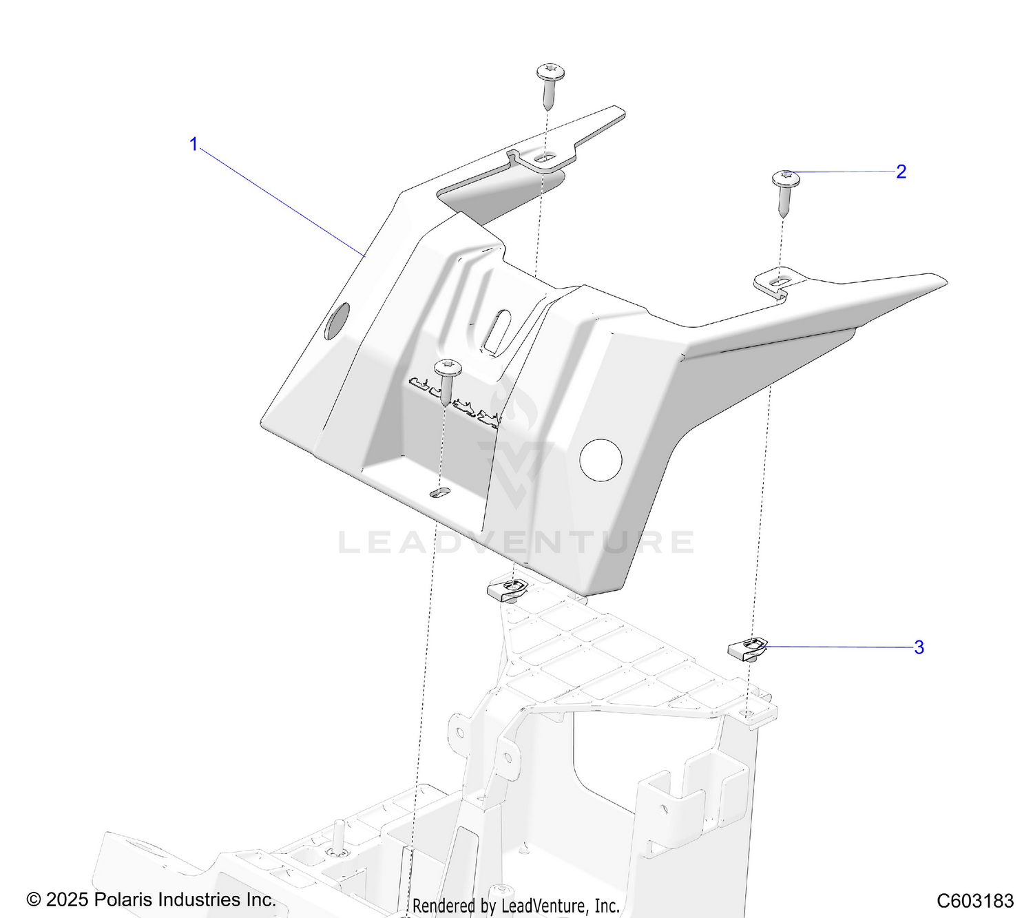 BODY, TANK TRIM - S26AJT9FEL (C603183)