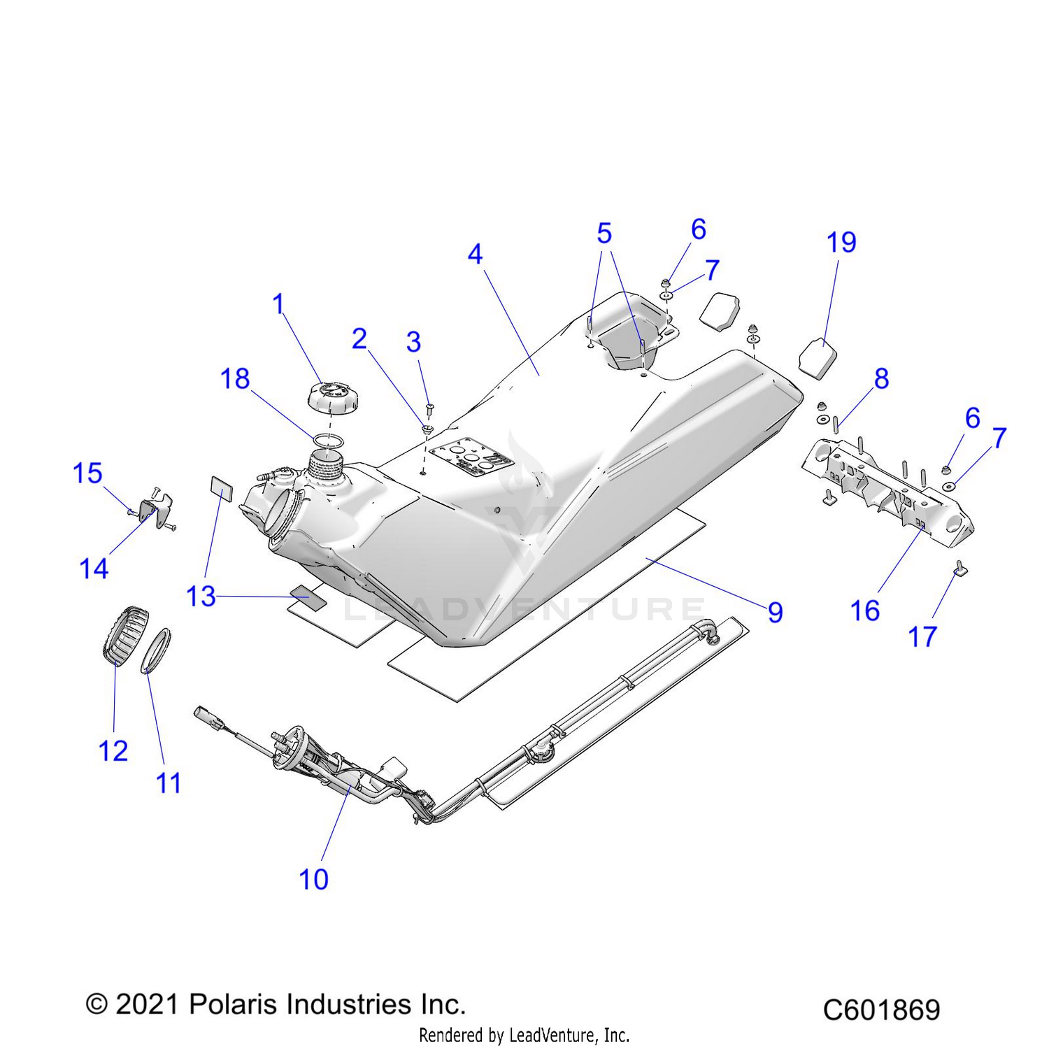 FUEL SYSTEM, FUEL TANK ASM. - S22TKV8RS ALL OPTIONS (C601867)