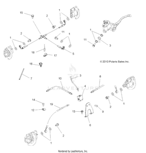 Brakes, Brake Lines - A12tn55aa/az (49atvbrakeline11spx2550) Schematic