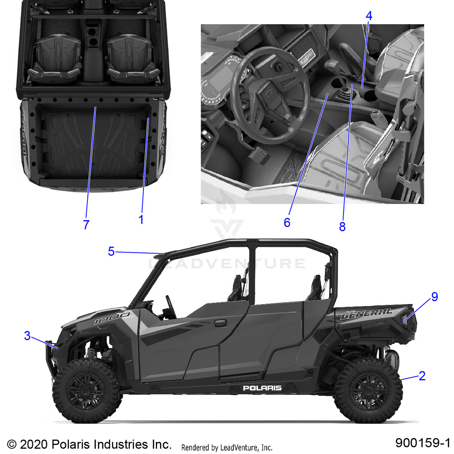 BODY, DECALS, WARNING - G22G4P99AM/BM (900159-1)