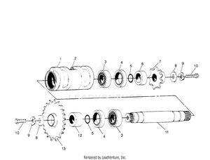 Center Tightener Assembly Scrambler W957840 (4927252725b013) Schematic