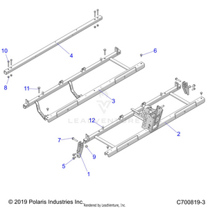 Chassis, Seat Supports - G23gmk99a/99b (c700819-3) Schematic