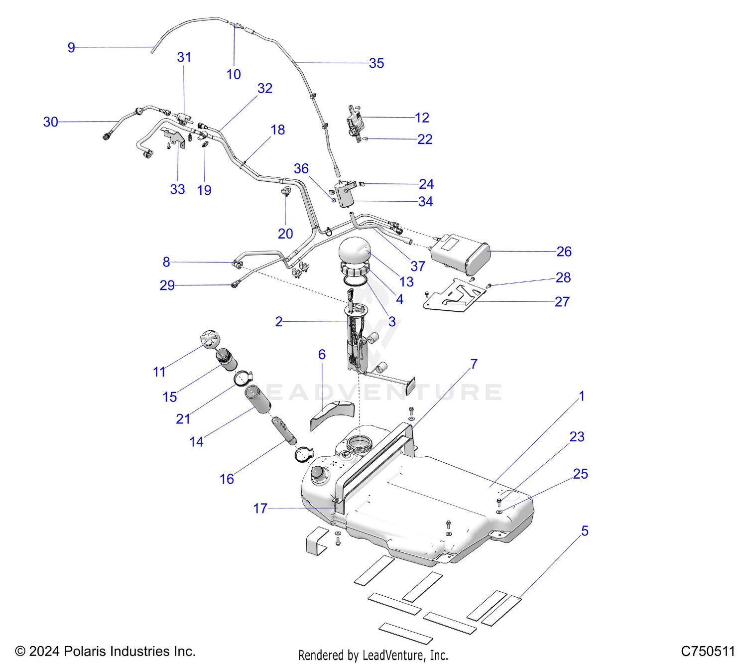FUEL SYSTEM, EVAP - Z26SPE92A4/B4/A6/B6 (C750511)