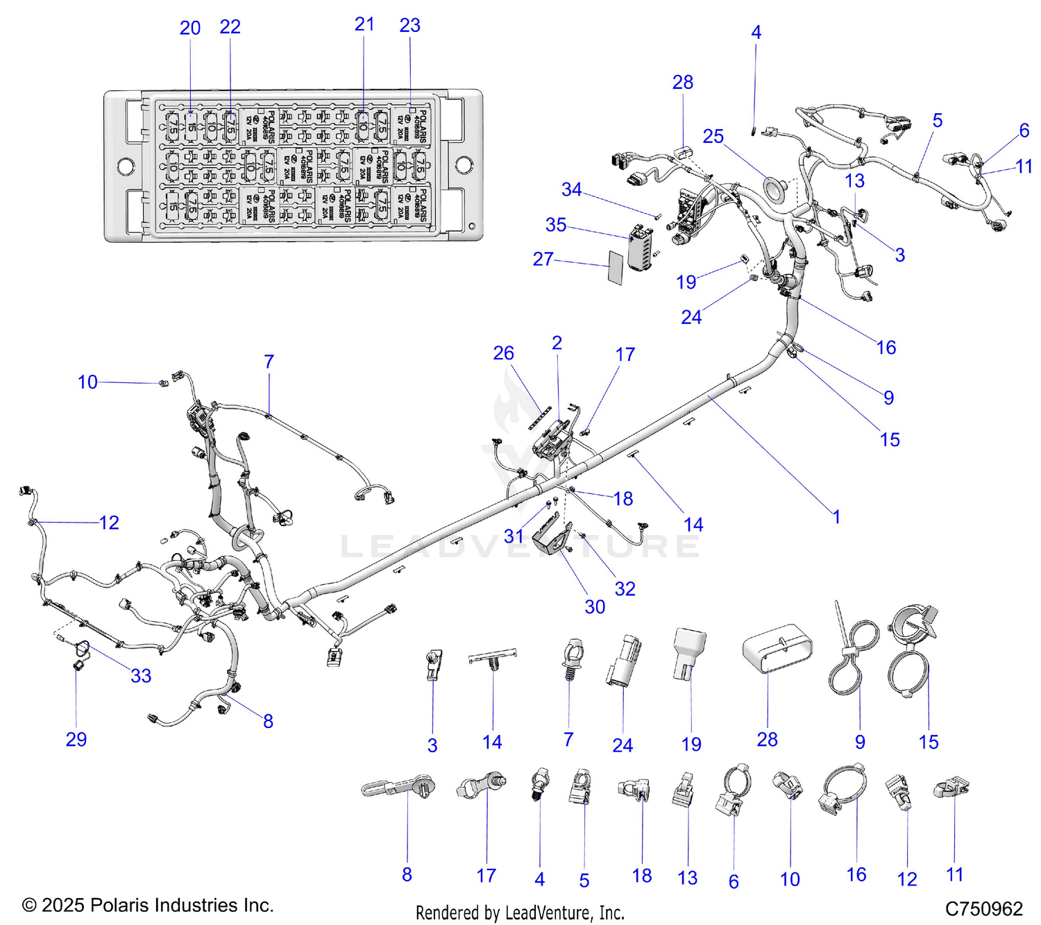 ELECTRICAL, WIRE HARNESS, CHASSIS - Z26S4D92AN/AH/BN/BH (C750962)