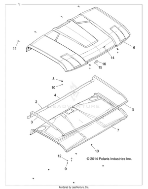 Body, Roof - R16rtu87a9/as/b9/bs (49rgrroof15900xp) Schematic