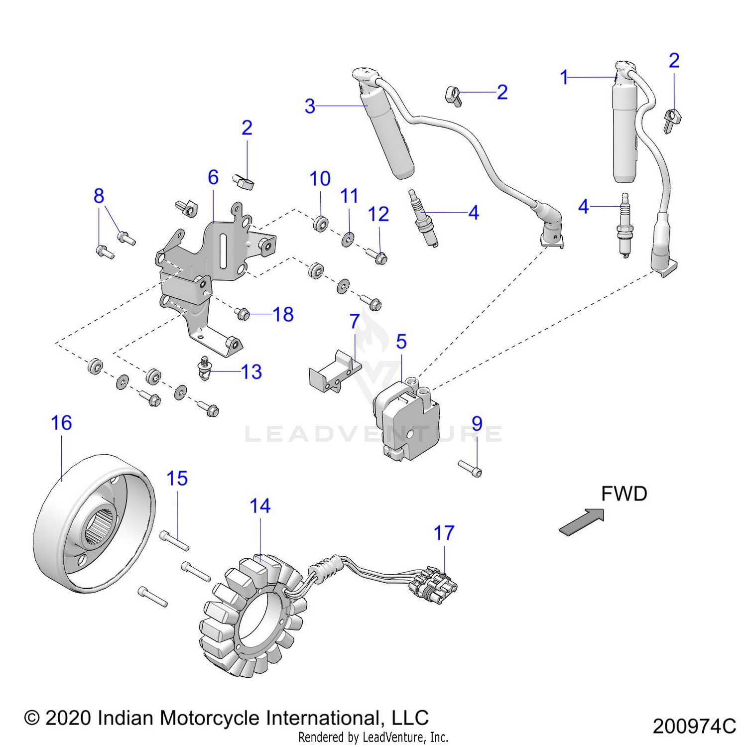 ELECTRICAL, IGNITION SYSTEM - N22DBBAG/DBCAG ALL OPTIONS (200974C)