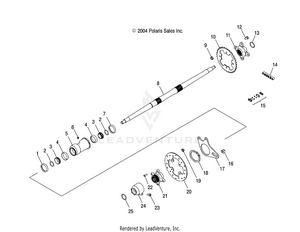 Axle, Rear And Housing - A06gj50aa/ab/ac (4995119511b07) Schematic