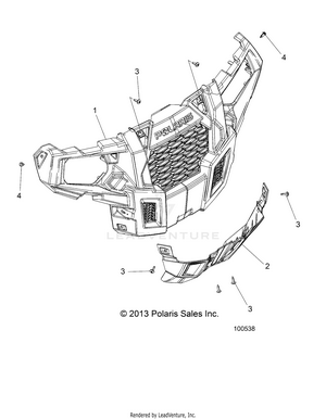 Body, Bumper, Front - A17dae57am (100538) Schematic