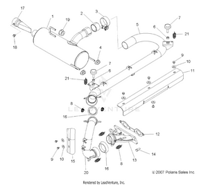 Exhaust System - R08vh76ad/ag (49rgrexhaust08vista) Schematic