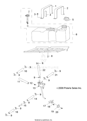 Engine, Fuel System - R13va17aa/ab (49rgrfuel09rzr170) Schematic
