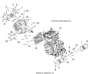 Engine, Transmission Mounting - R13jt9efx (49rgrenginemtg13rzrxp4) Schematic