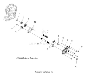 Drive Train, Main Gearcase Output Shaft - A09cl76aa (49atvshaftoutput096x6) Schematic