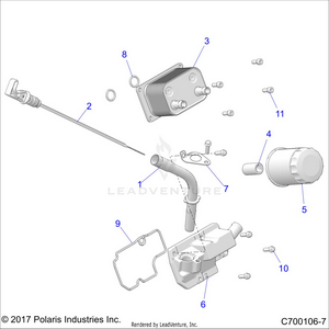 Engine, Dipstick And Oil Filter - Z19vge99ak/aw/bk/bw (c700106-7) Schematic