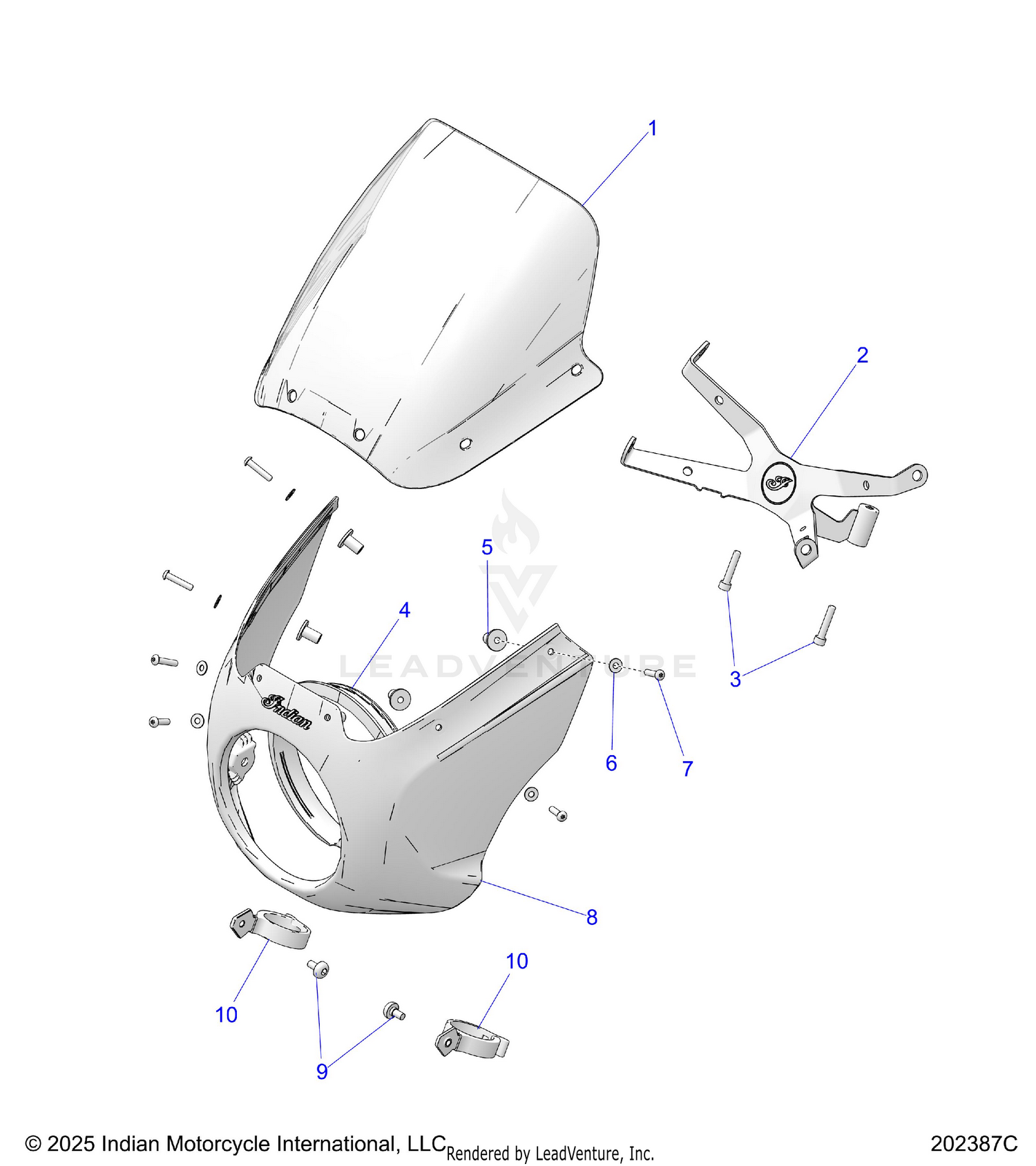 BODY, QUARTER FAIRING - N26SSB61/SSC61 (202387C)