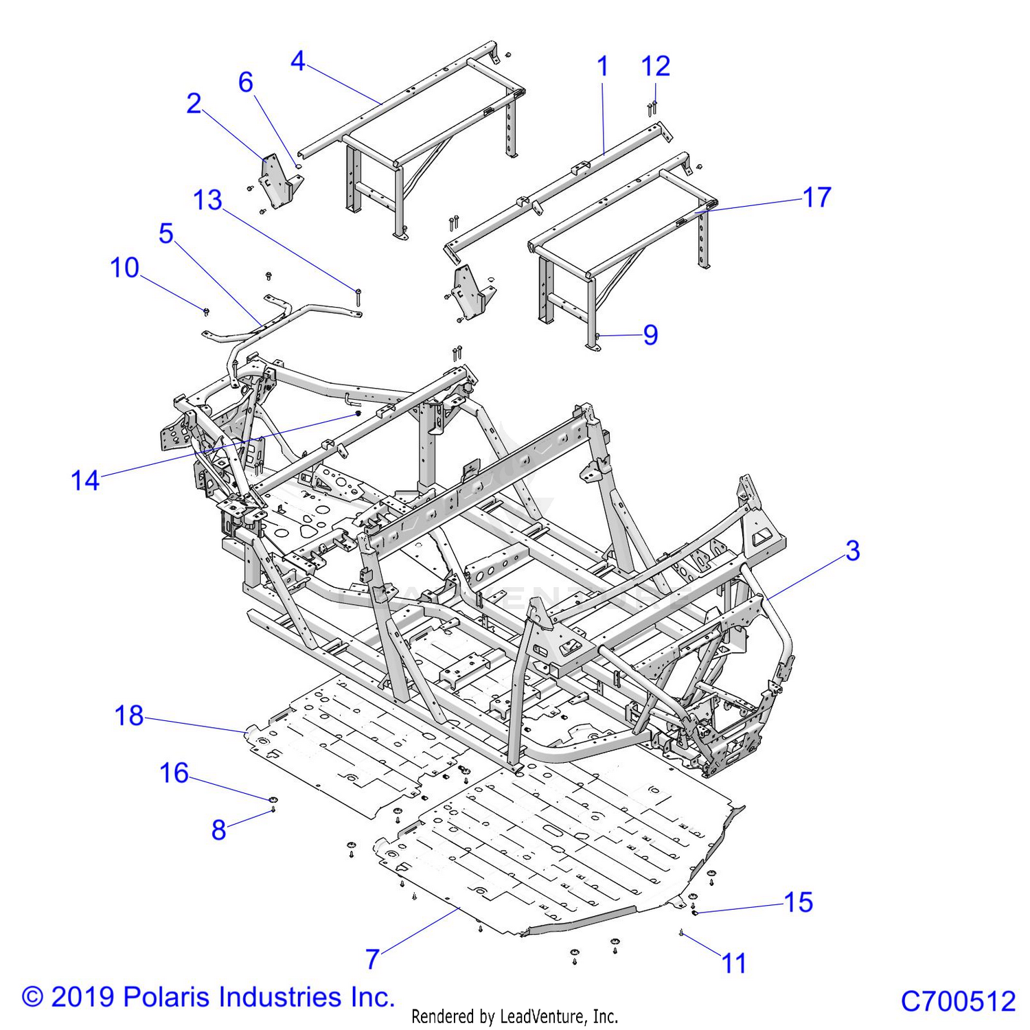 CHASSIS, MAIN FRAME - D21BEP99A4/B4/GP99A4 (C700512)
