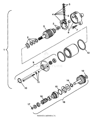 Starting Motor - W98ch50a(c)(d)(e)(f) (4950135013e005) Schematic