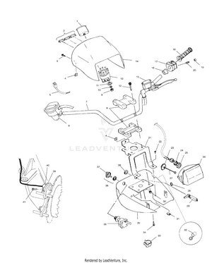 Handlebar And Headlight Pod - A01ch50ad (4960026002b013) Schematic