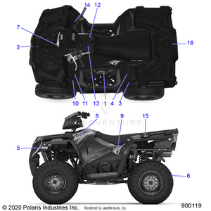 Body, Decals -  A20sea50a1/a5/ca1/ca5 (900119-01) Schematic