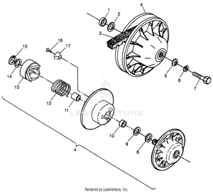 Driven Clutch Xplorer 400l W97cc38c (4939753975c003) Schematic