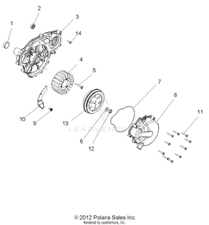 Engine, Stator And Flywheel - Z14vh76ac/ad/eai/eak/eaj/eal/eaw (49rgrmagnetocvr013rzr) Schematic