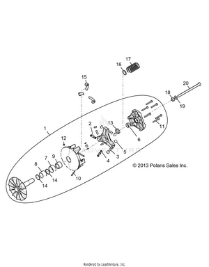 Drive Train, Primary Clutch - R19rhe99nd (49rgrclutchdrv14rzr1000) Schematic