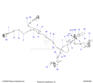 Brakes, Brake Lines And Master Cylinder - G23gae99a2 (c0704186) Schematic