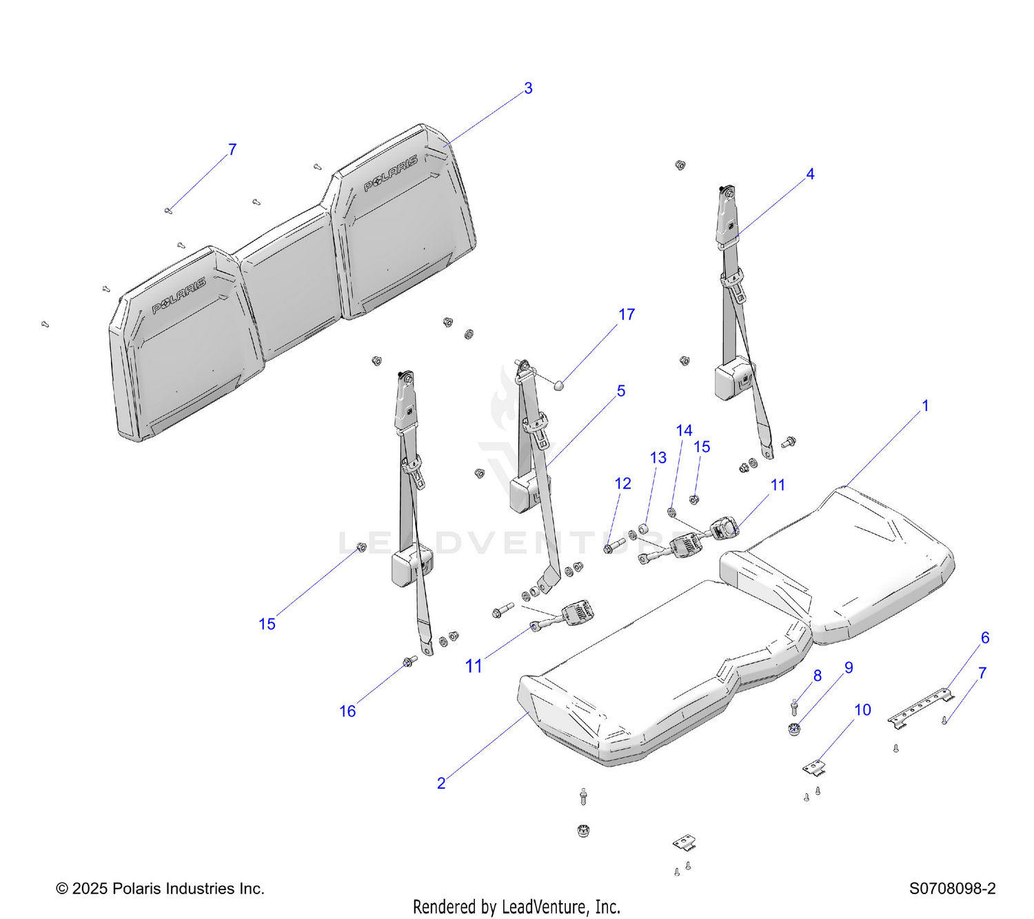 BODY, SEATS REAR