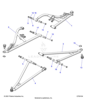 Suspension, Front Control Arms - Z25nmf99a4/a5/b4/b5 (c703104) Schematic
