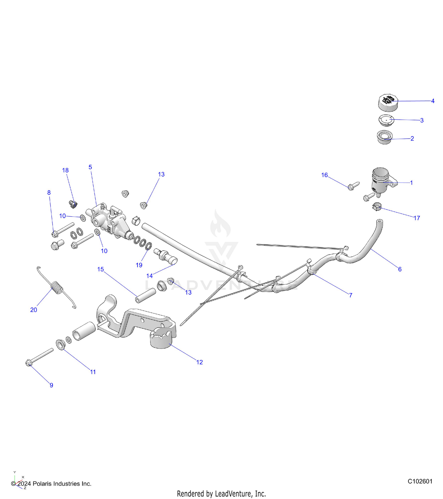 BRAKES, BRAKE PEDAL and MASTER CYLINDER - A26SDZ57AB (C102601)