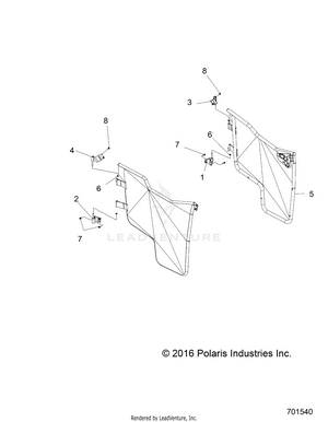 Body, Door, Half Mounting - R17rtm99am/bm (701540) Schematic