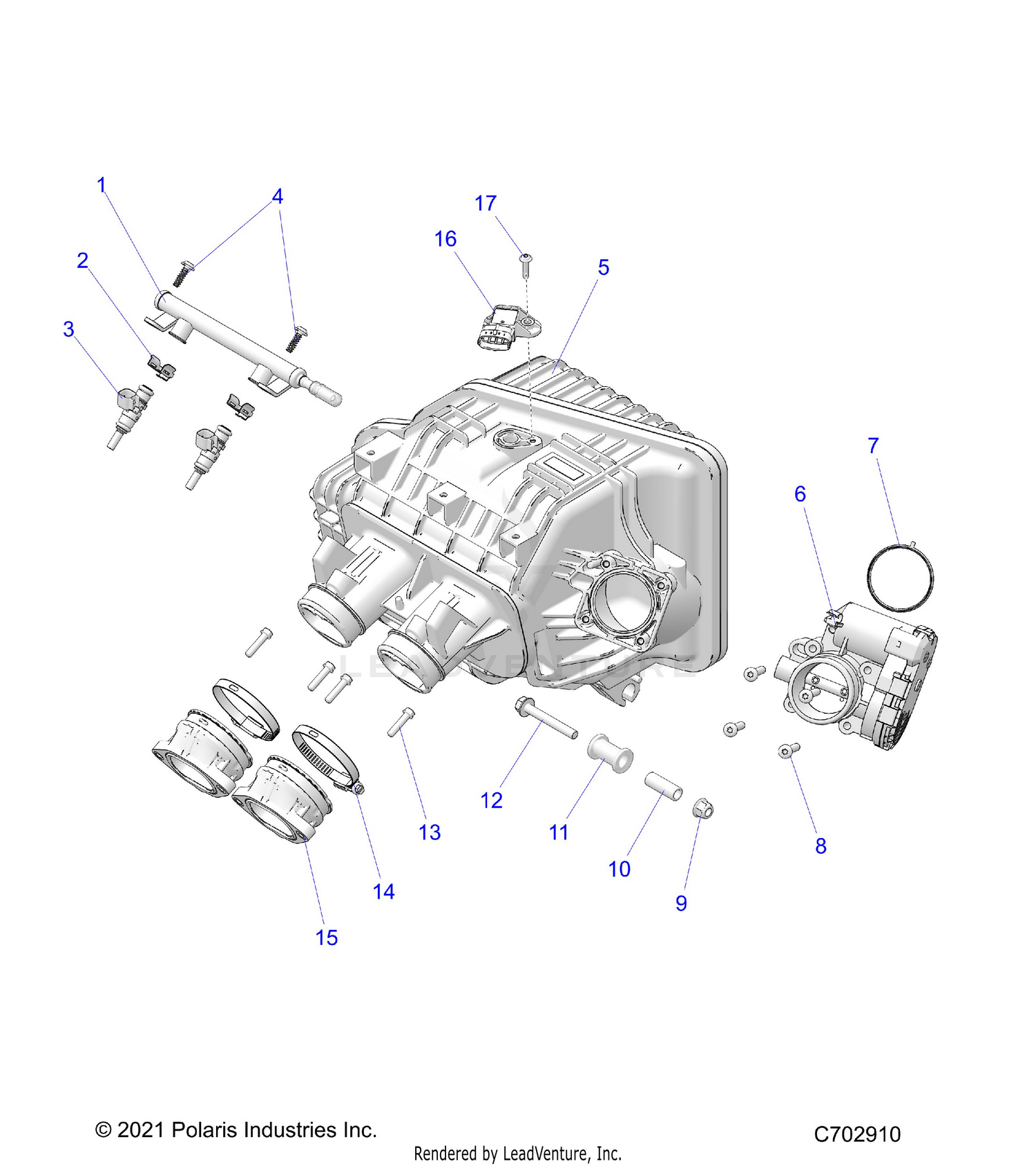 ENGINE, INTAKE INTAKE MANIFOLD, THROTTLE BODY, FUEL RAIL - Z26NMS99A4/B4/A6/B6 (C702910)