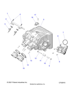 Engine, Intake Manifold, Throttle Body, Fuel Rail - Z25nmf99a4/a5/b4/b5 (c702910) Schematic