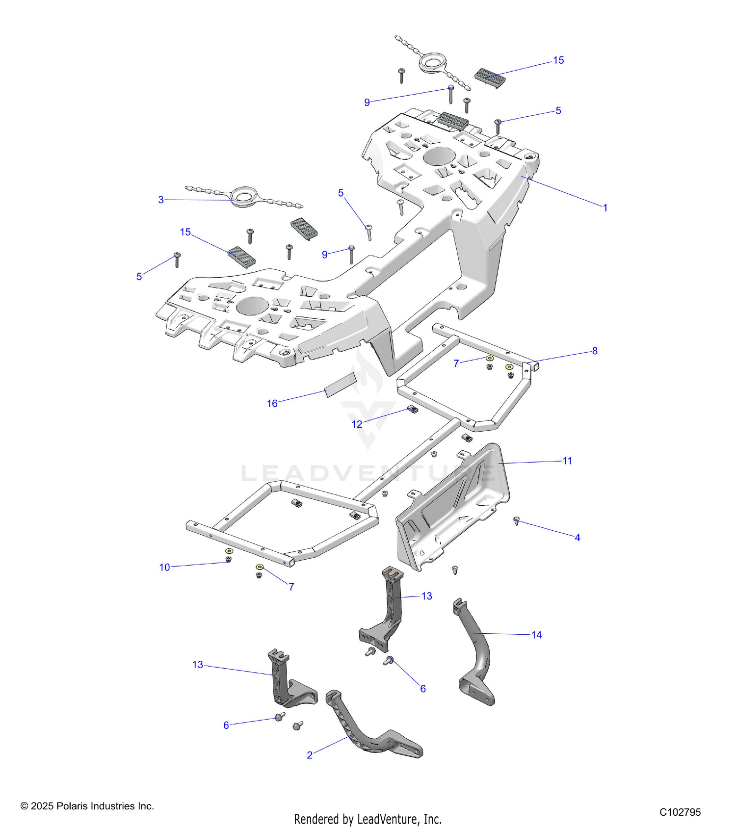 BODY, REAR RACK ASM. - A26SYY95AK (C102795)