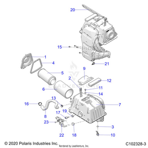 Engine, Air Intake - A22sva85a3 (c102328-3) Schematic
