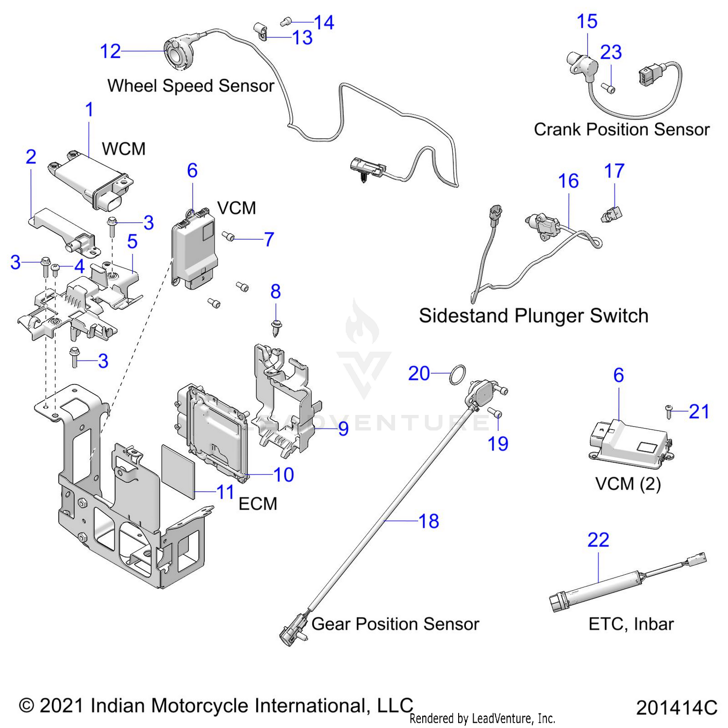 ELECTRICAL, COMPONENTS 2 - N22LCARR ALL OPTIONS (201414C)