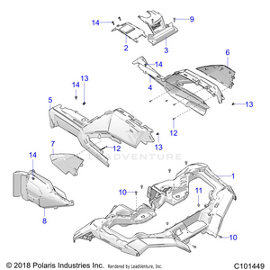 Body, Front Cab - A20sxz85af/ap/caf/cap (c101449) Schematic