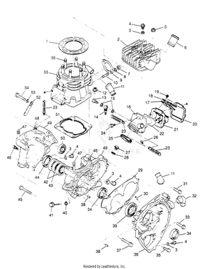 Crankcase And Cylinder Scrambler W957840 (4927252725c013) Schematic