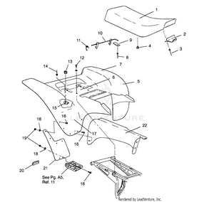 Rear Cab Assembly Scrambler W957840 (4927252725a006) Schematic