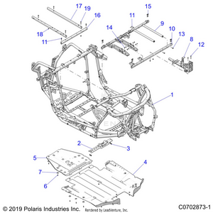 Chassis, Main Frame And Skid Plates - Z21rau92an/bn (c0702873-1) Schematic