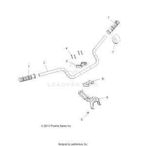 Steering, Handlebar And Controls - A14zn8efp (49atvhandlebar14sp850f) Schematic