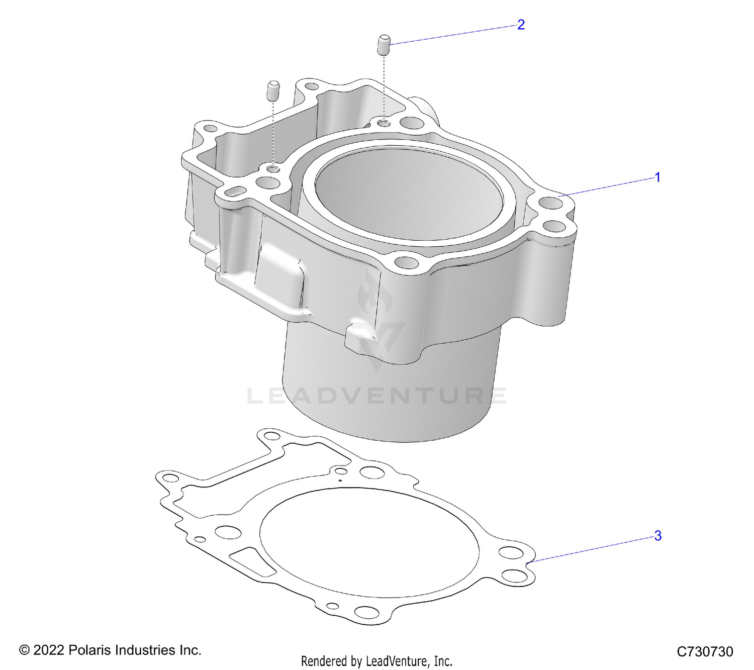 ENGINE, CYLINDER - R26MAU57CP/EP (C730730)