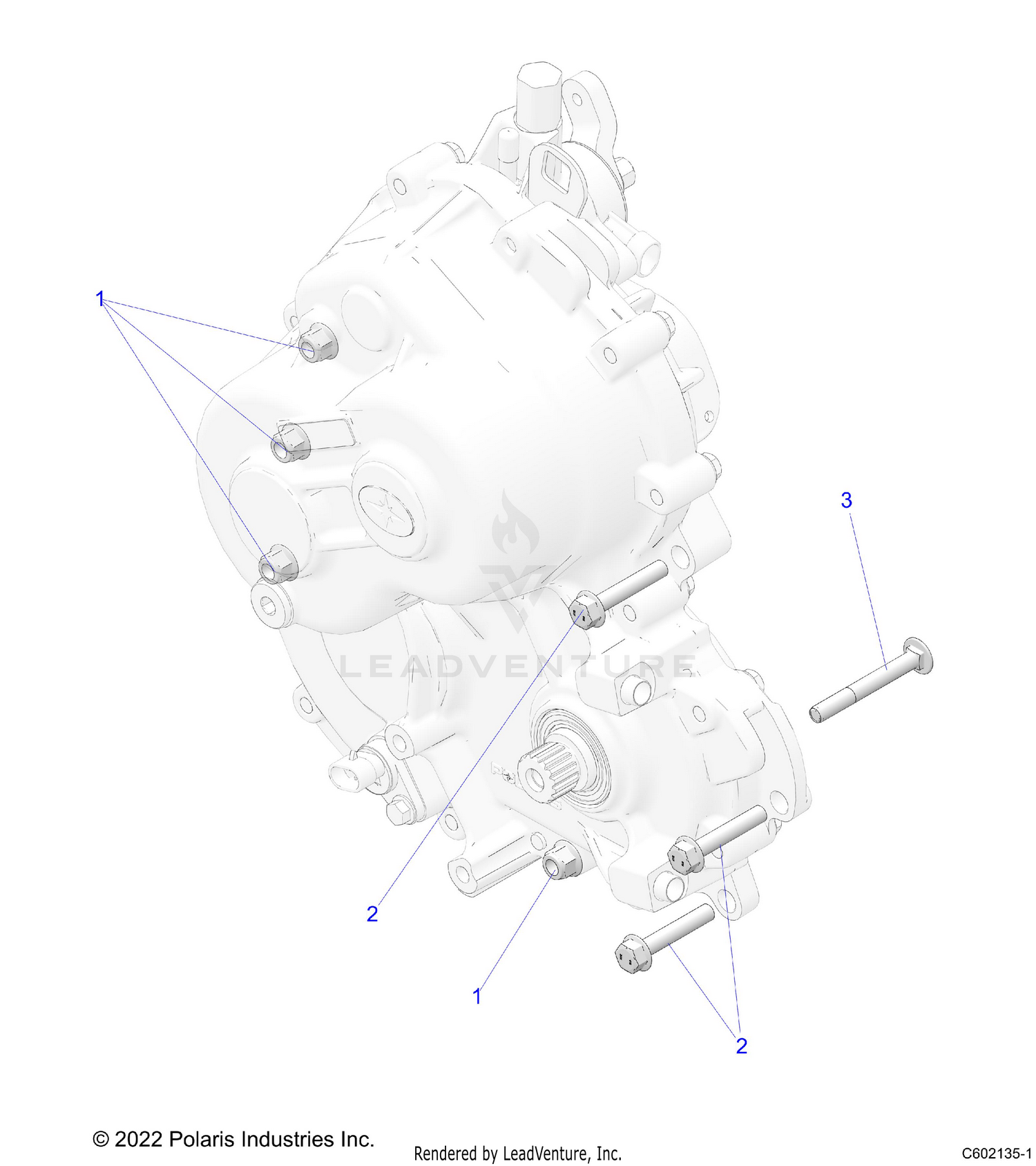 DRIVE TRAIN, GEARCASE MOUNTING - S26TLF9FSL (C602135)