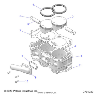 Engine, Cylinder And Piston - Z22nar99af/bf (c701039) Schematic