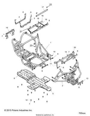 Chassis, Main Frame And Skid Plates - Z16vde99fm/nm (700582) Schematic